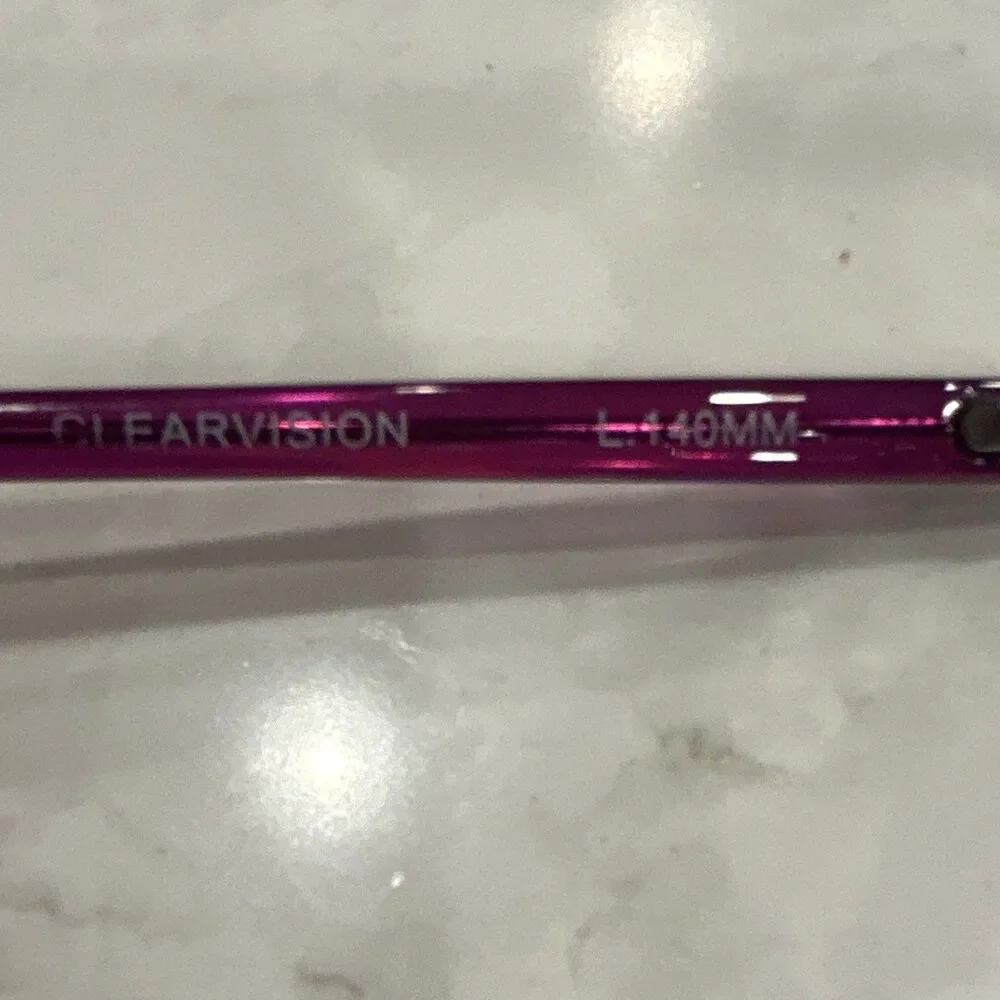 ClearVision SAD-16 Women’s Purple Cat Eye Full Rim Plastic Frame 54-16-140